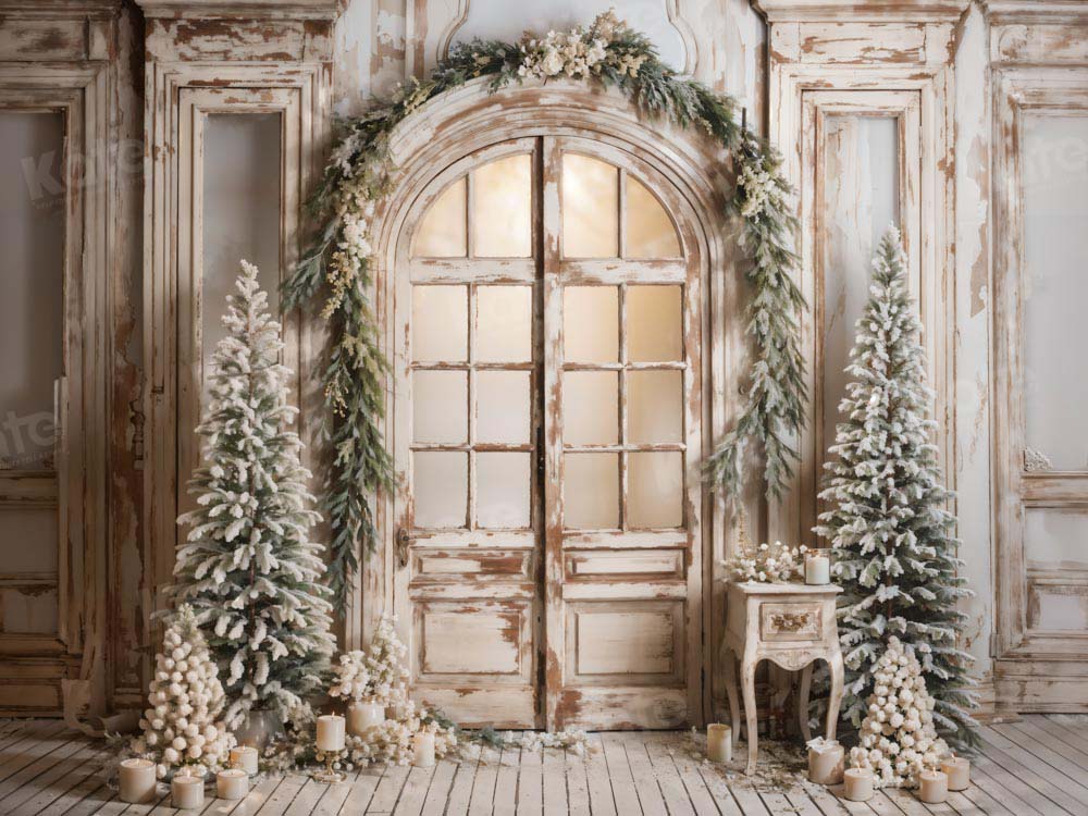Kate Christmas Tree Door Candles Backdrop Designed by Emetselch - Image 5