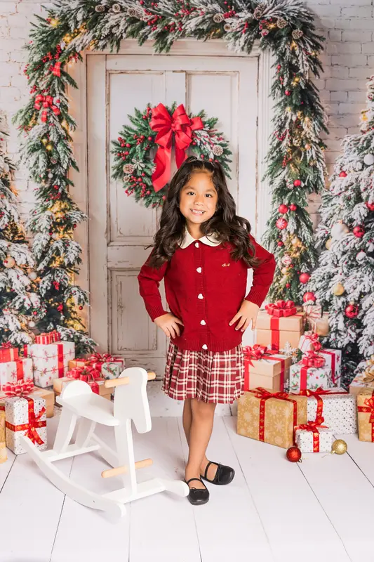 Kate Christmas Tree Door Gifts White Backdrop Designed by Emetselch - Image 4