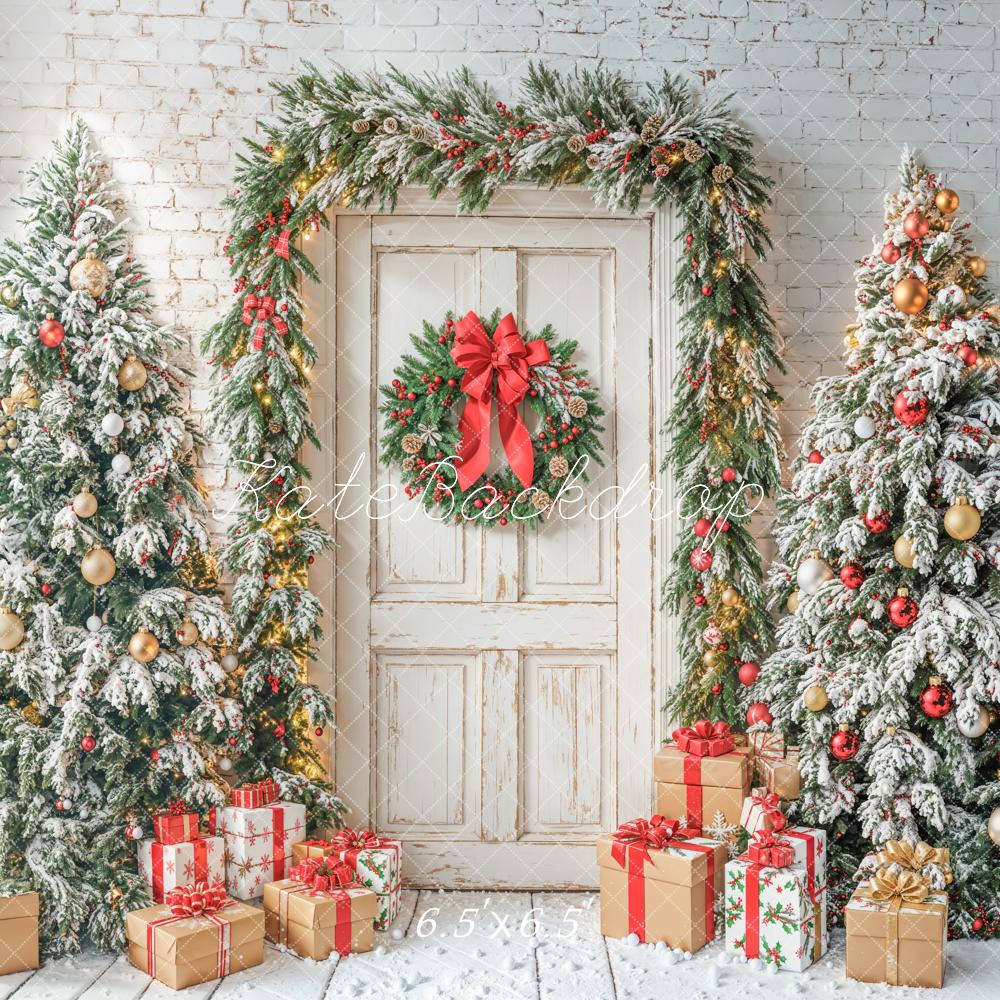 Kate Christmas Tree Door Gifts White Backdrop Designed by Emetselch - Image 6