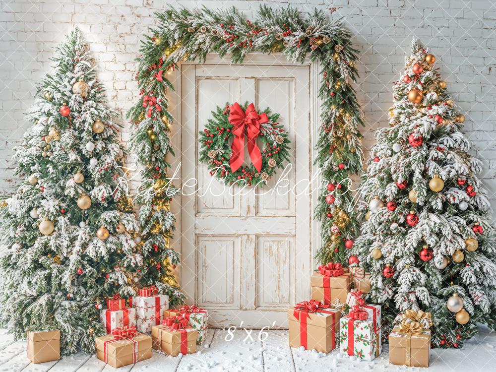 Kate Christmas Tree Door Gifts White Backdrop Designed by Emetselch - Image 7