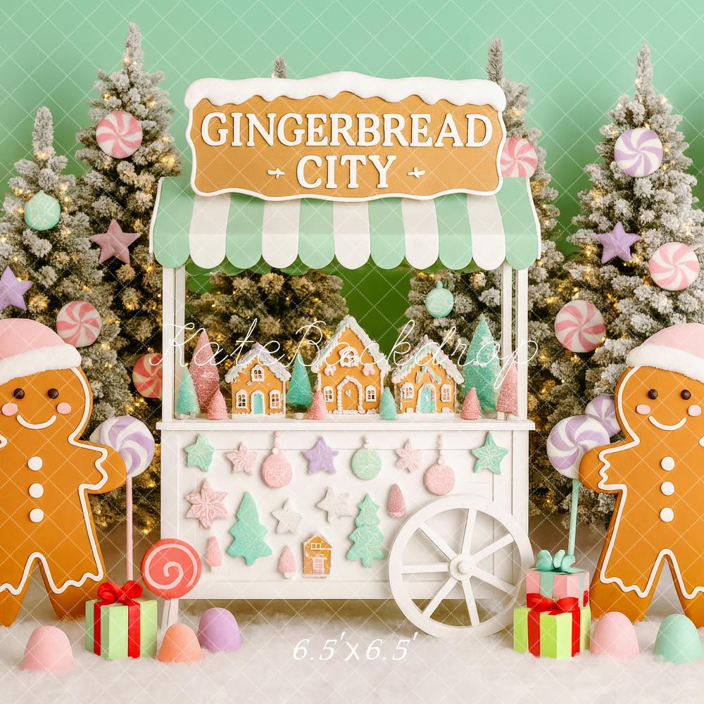 Kate Christmas Tree Gingerbread Stand Backdrop Designed by Patty Robert - Image 2
