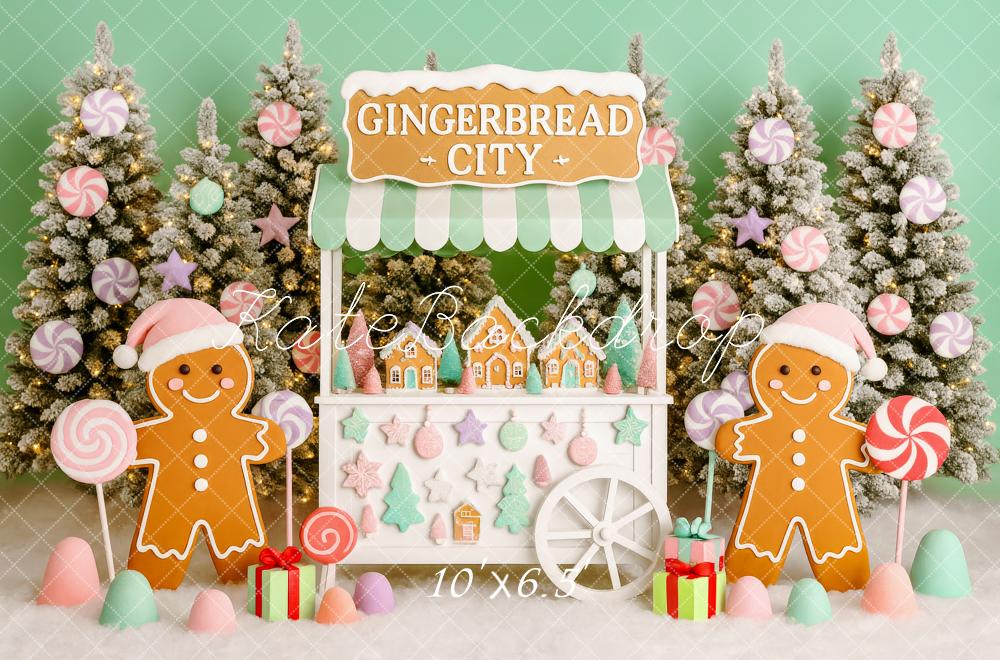 Kate Christmas Tree Gingerbread Stand Backdrop Designed by Patty Robert - Image 4