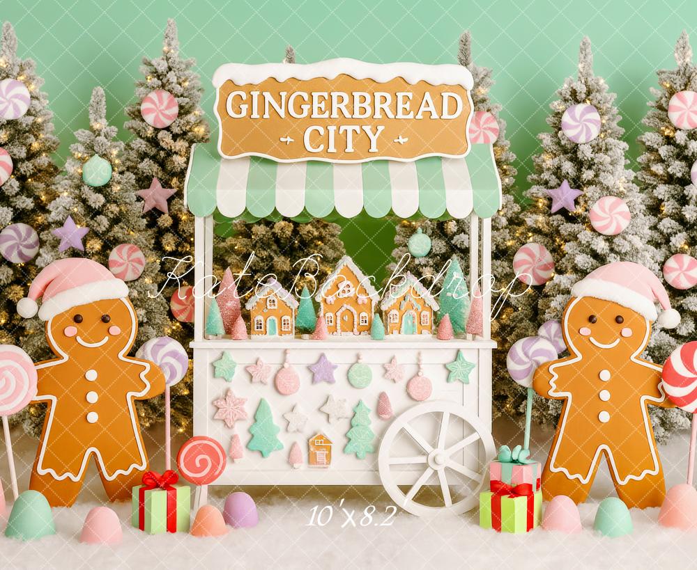 Kate Christmas Tree Gingerbread Stand Backdrop Designed by Patty Robert - Image 5