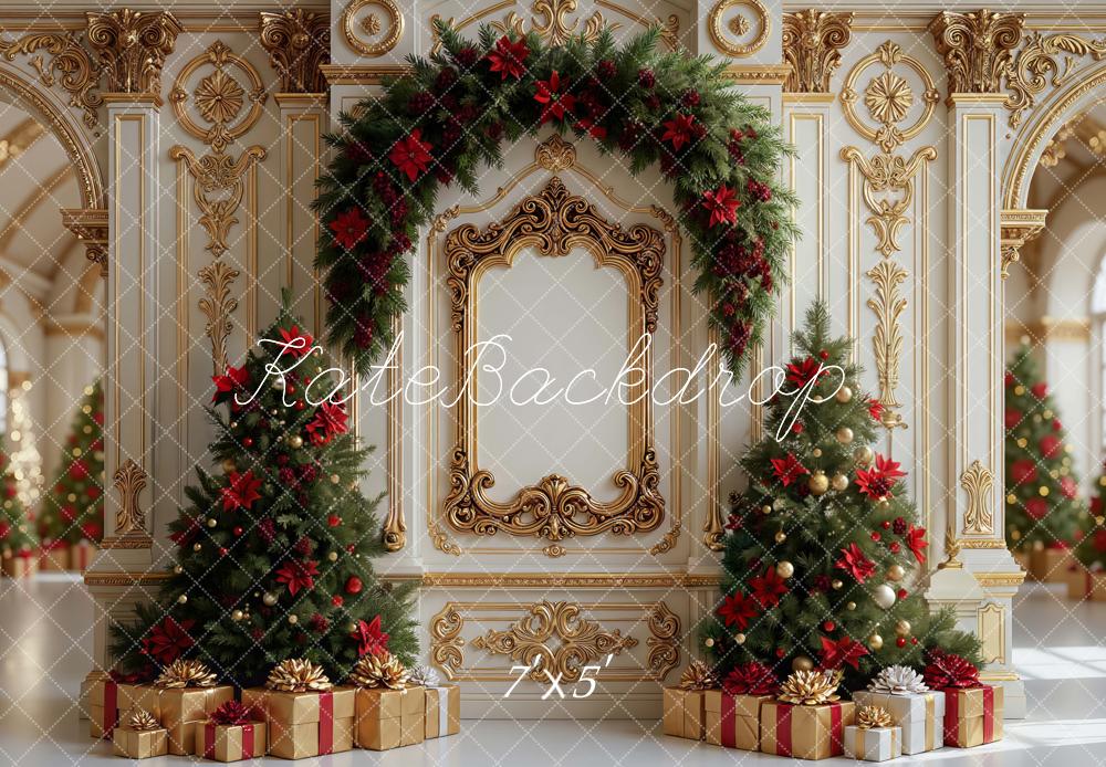 Kate Christmas Tree Gold Arch Ornate Backdrop Designed by Mini MakeBelieve - Image 2