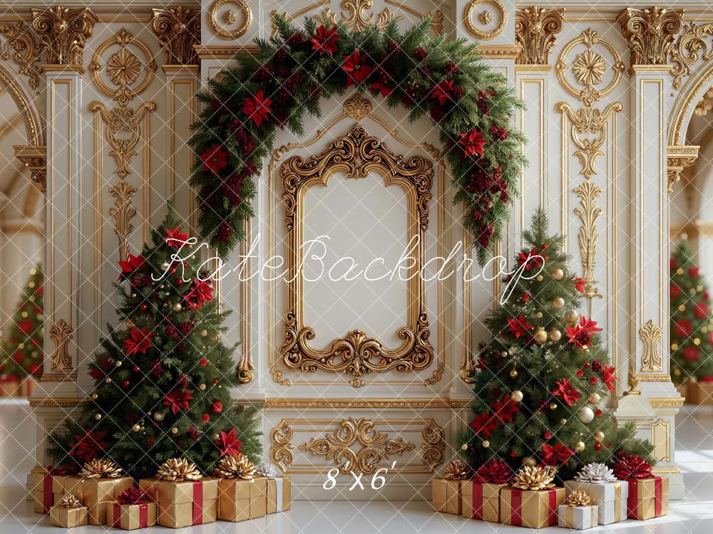 Kate Christmas Tree Gold Arch Ornate Backdrop Designed by Mini MakeBelieve - Image 5