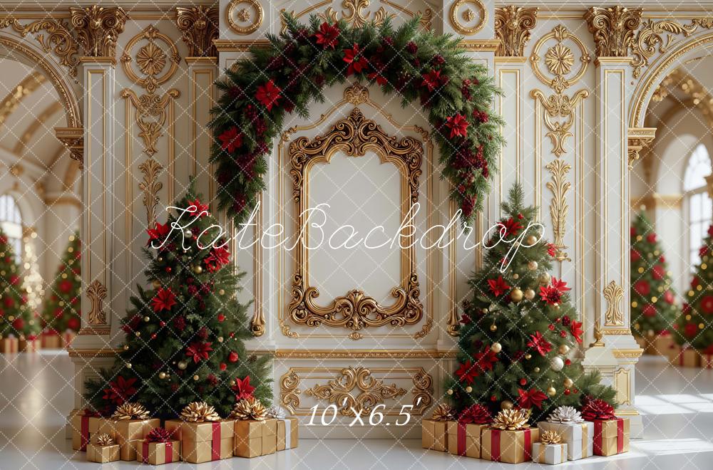 Kate Christmas Tree Gold Arch Ornate Backdrop Designed by Mini MakeBelieve - Image 6