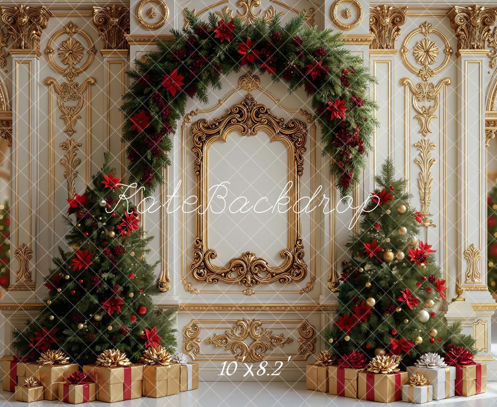 Kate Christmas Tree Gold Arch Ornate Backdrop Designed by Mini MakeBelieve - Image 8