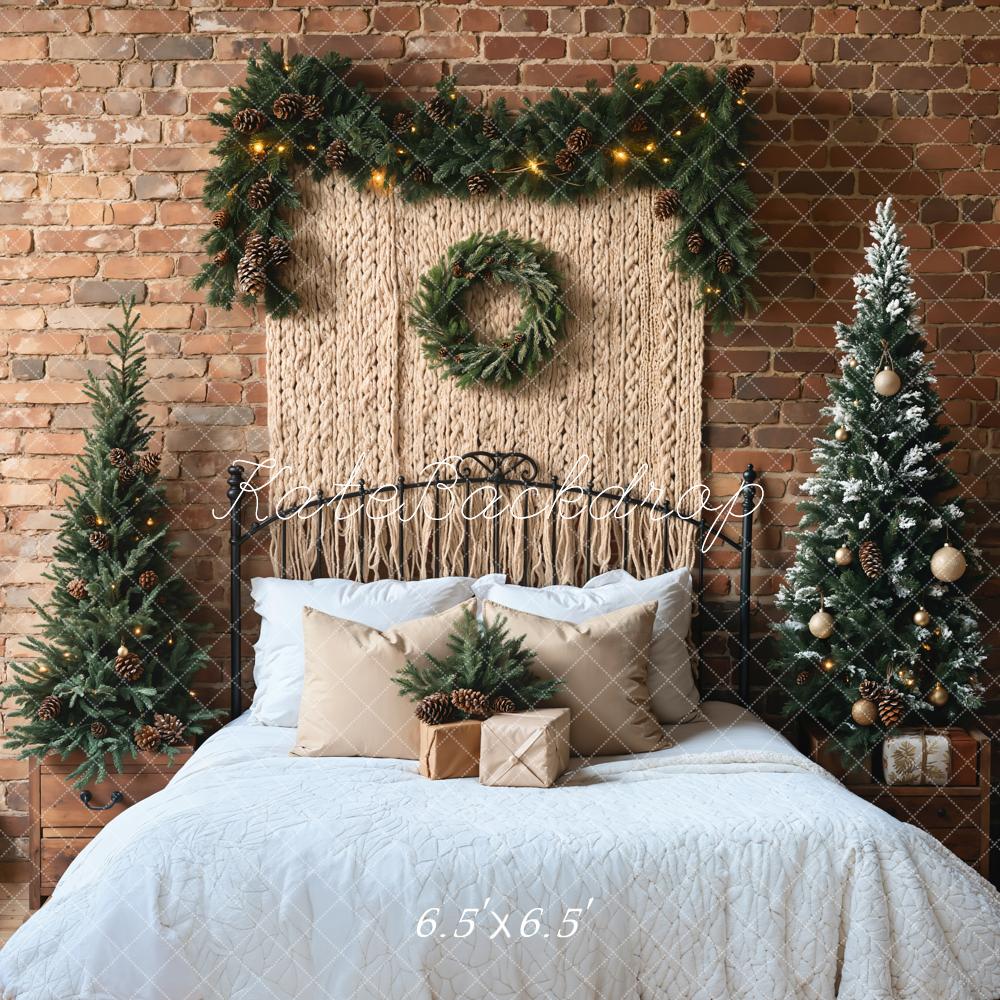 Kate Christmas Headboard Boho Tree Backdrop Designed by Emetselch - Image 2