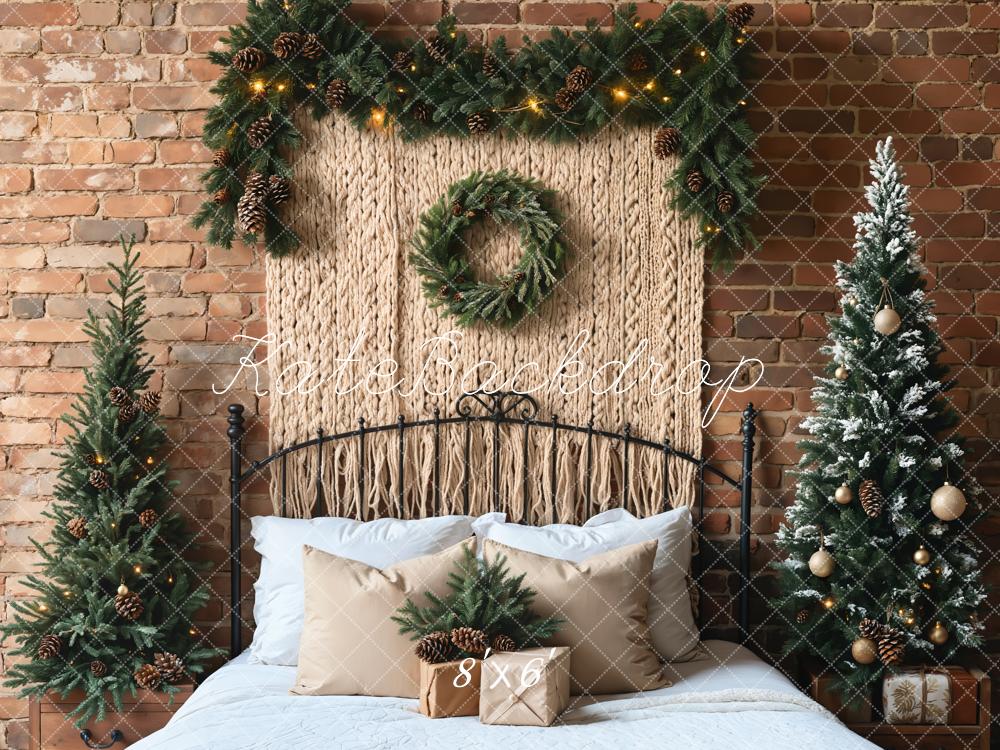 Kate Christmas Headboard Boho Tree Backdrop Designed by Emetselch - Image 3