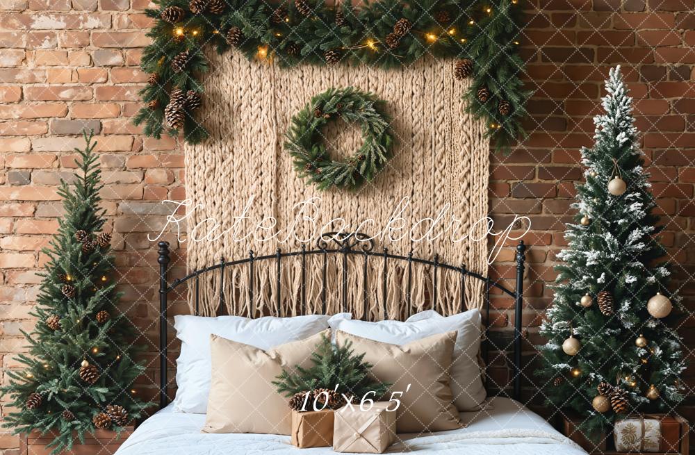 Kate Christmas Headboard Boho Tree Backdrop Designed by Emetselch - Image 4