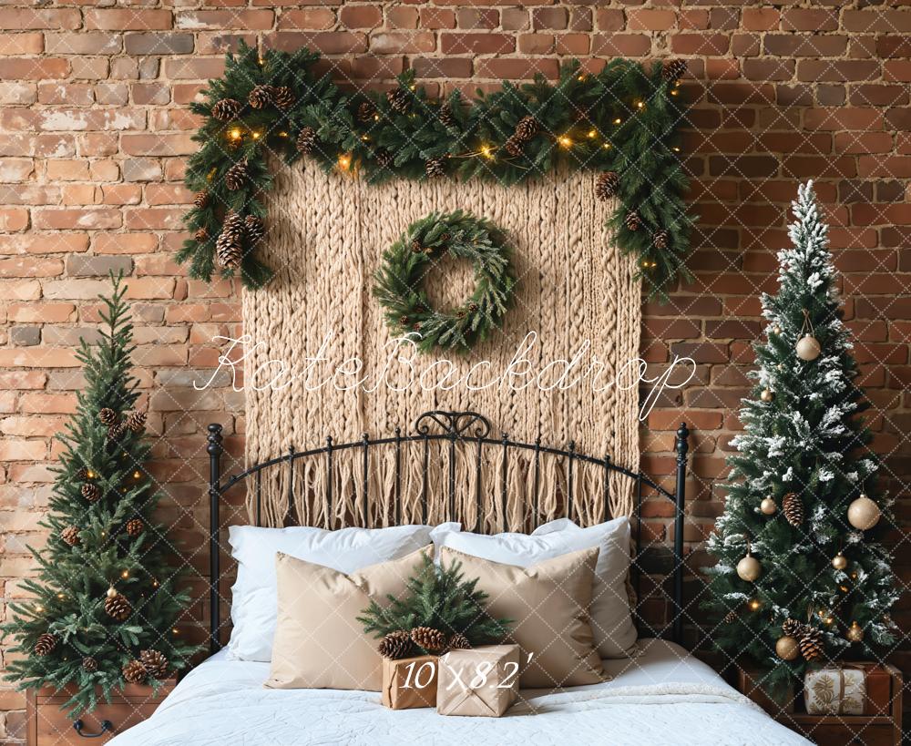 Kate Christmas Headboard Boho Tree Backdrop Designed by Emetselch - Image 5