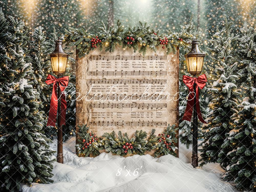 Kate Christmas Tree Music Sheet Backdrop Designed by Chain Photography - Image 8