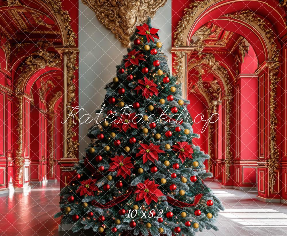 Kate Christmas Tree Red Palace Backdrop Designed by Mini MakeBelieve - Image 6