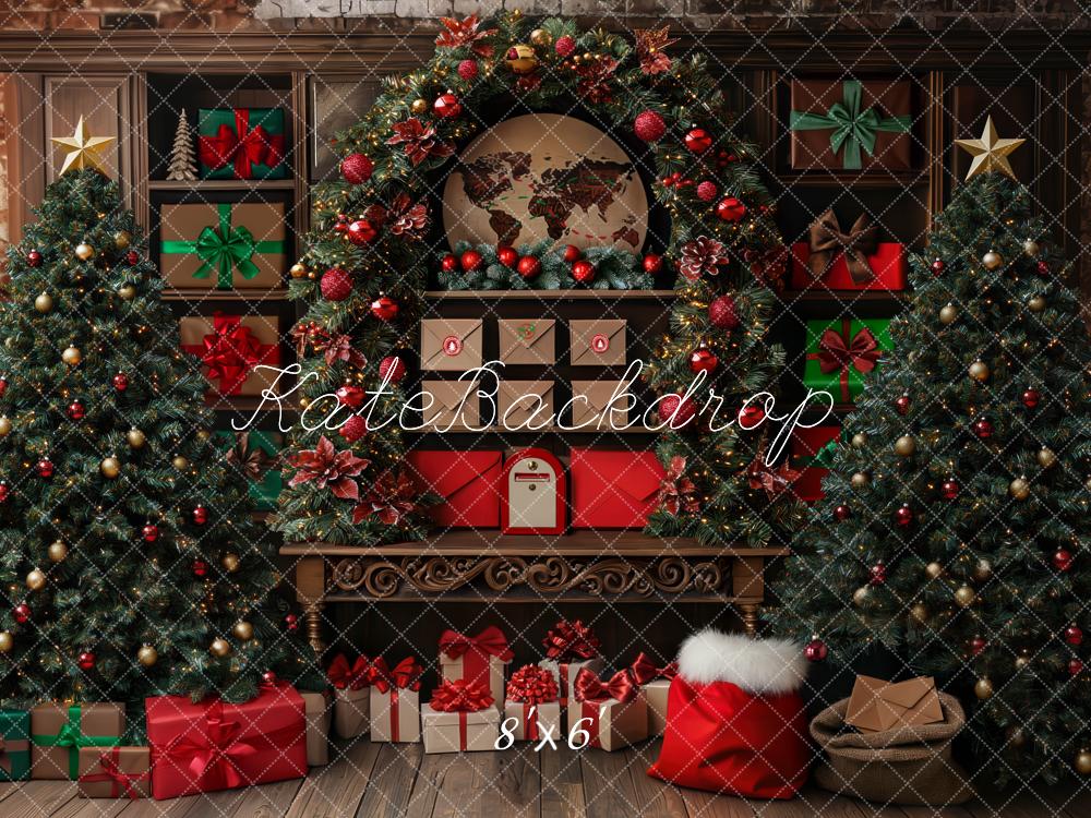 Kate Christmas Tree Santa Garland Backdrop Designed by Mini MakeBelieve - Image 3