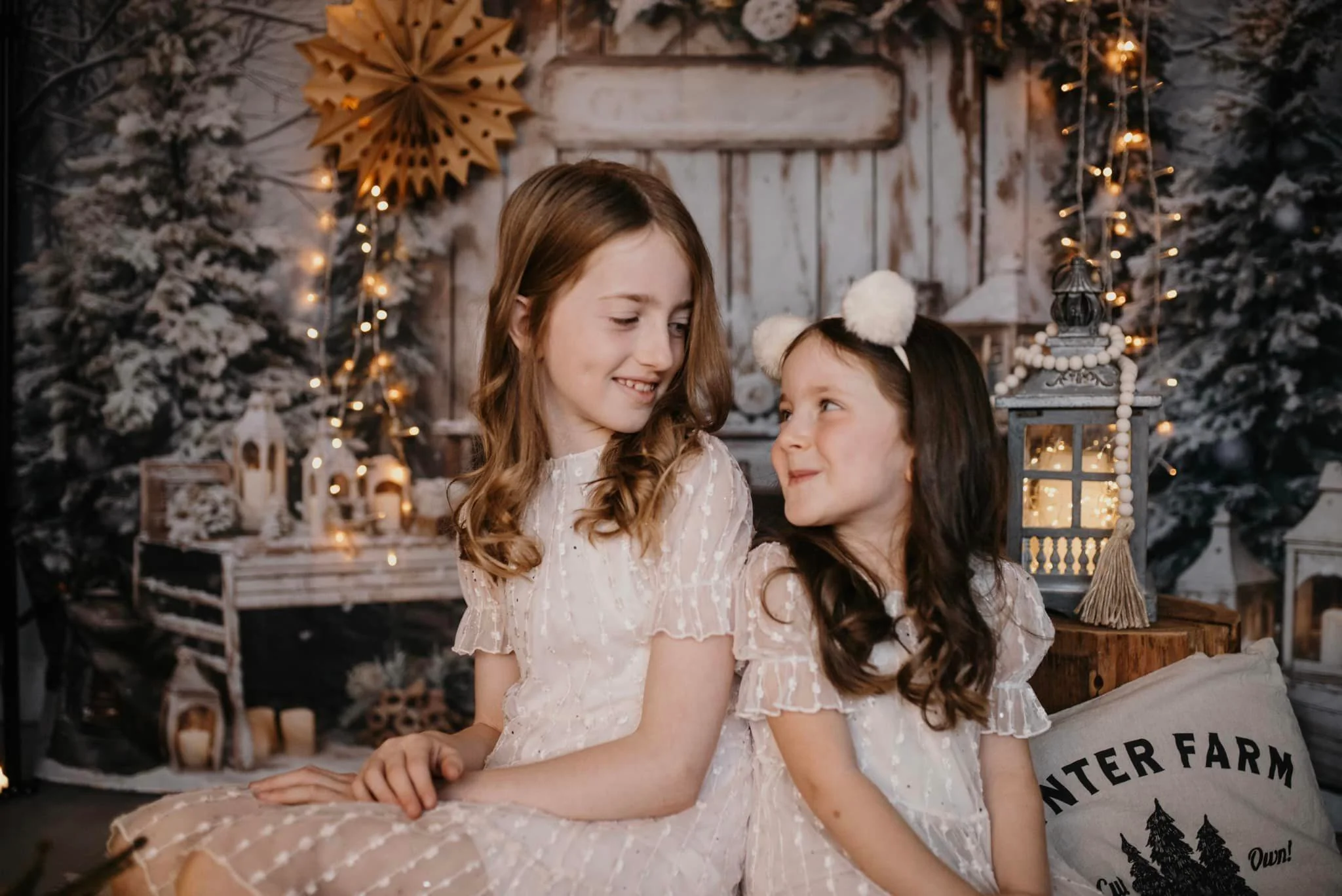 Kate Christmas Tree Snow Candles Backdrop Designed by Emetselch - Image 3