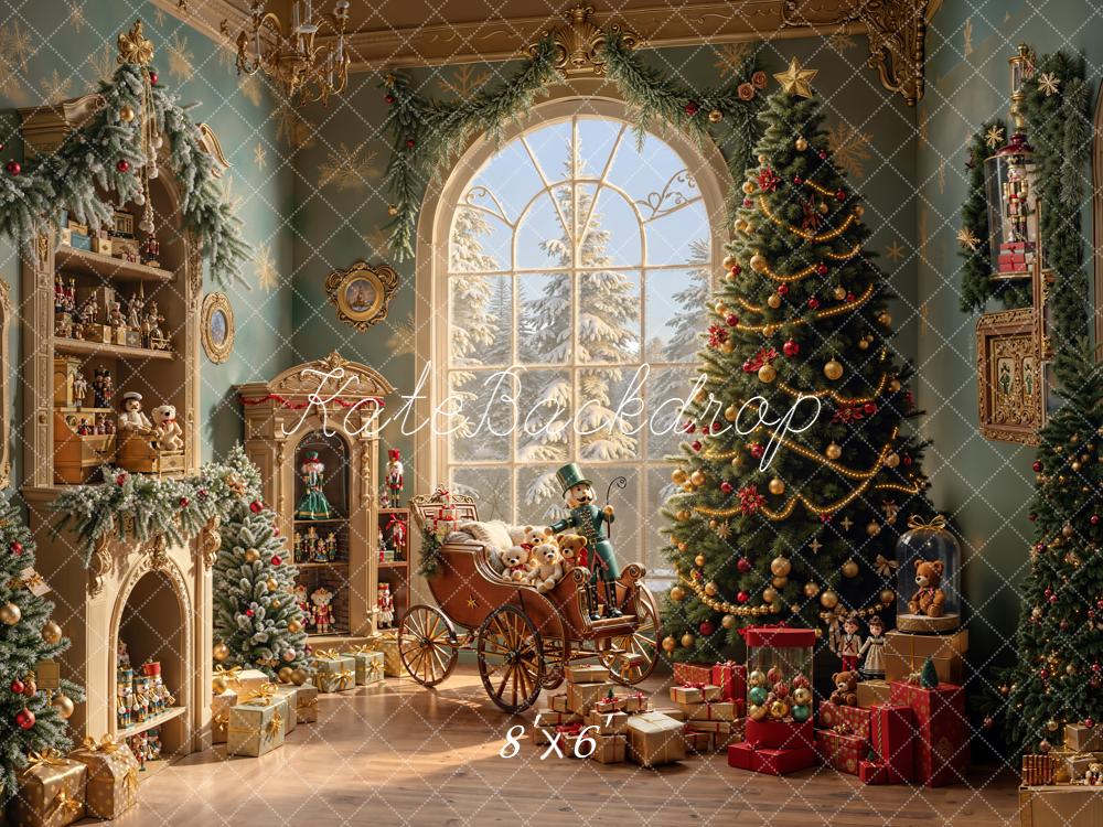 Kate Christmas Tree Toys Vintage Room Backdrop Designed by Emetselch - Image 5