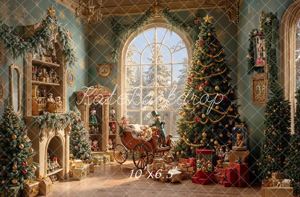 Kate Christmas Tree Toys Vintage Room Backdrop Designed by Emetselch - Image 6