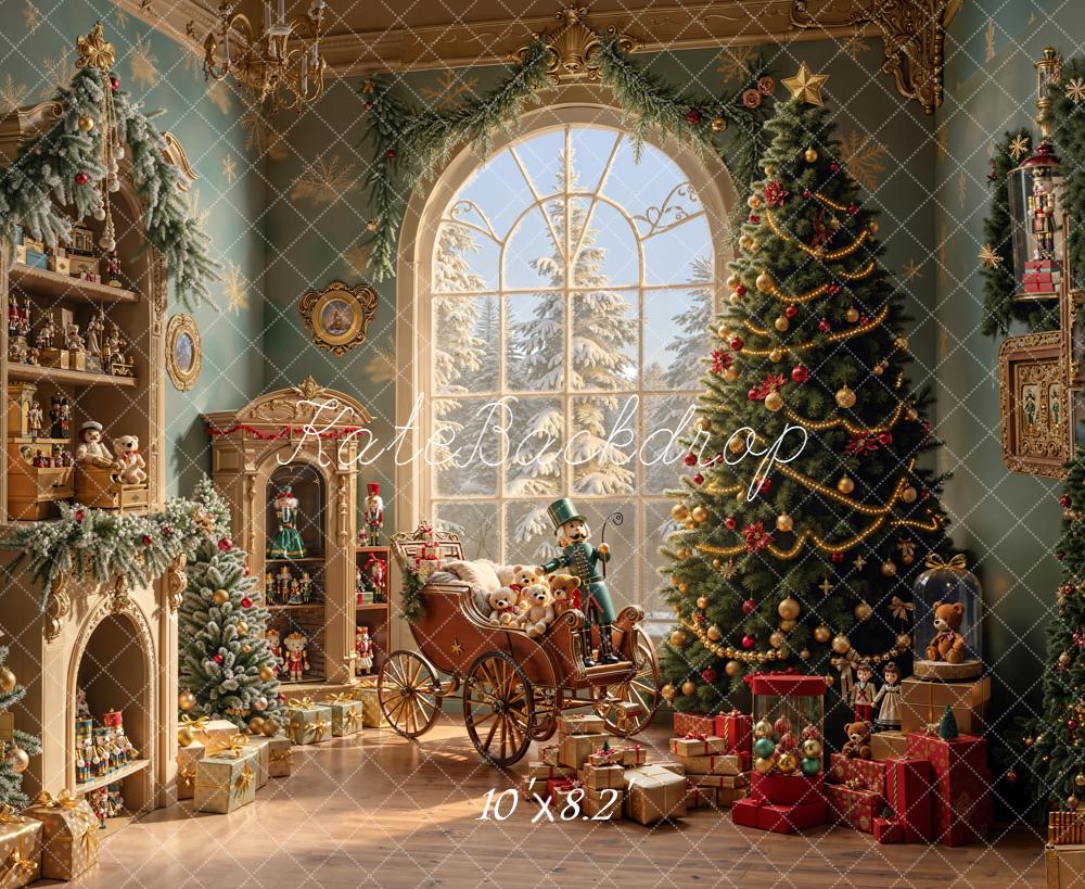 Kate Christmas Tree Toys Vintage Room Backdrop Designed by Emetselch - Image 8