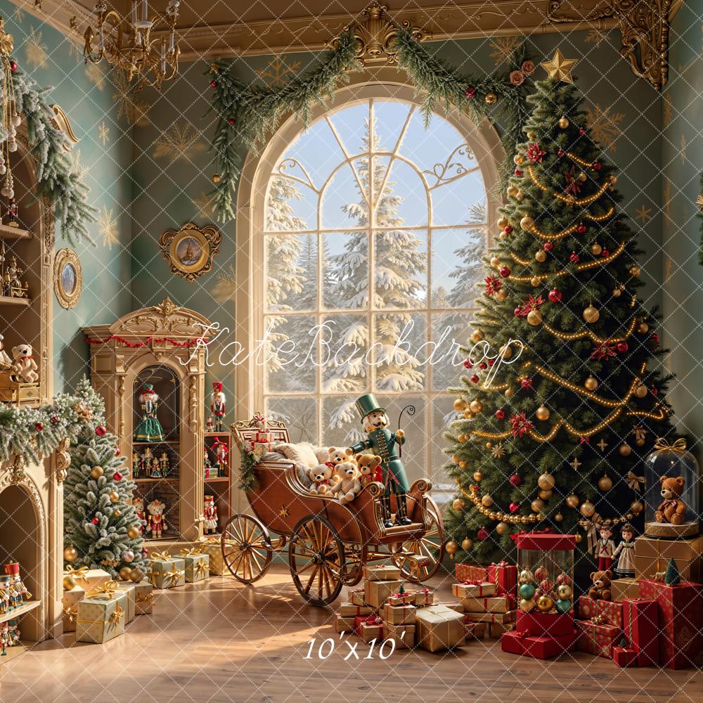 Kate Christmas Tree Toys Vintage Room Backdrop Designed by Emetselch - Image 9