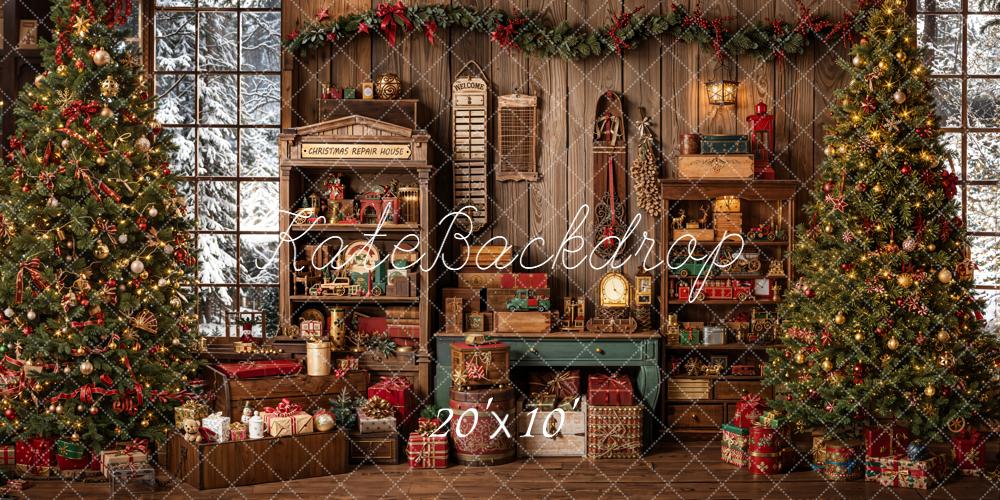 Kate Christmas Tree Toys Vintage Room Backdrop Designed by Emetselch - Image 8