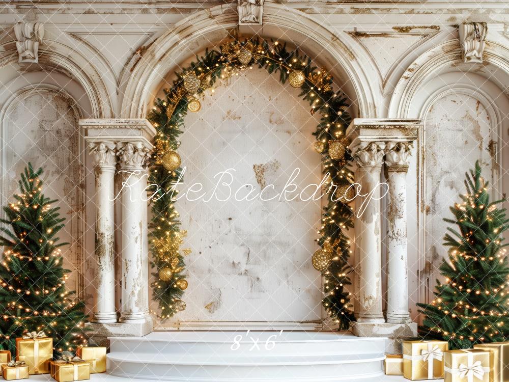 Kate Christmas Tree Vintage Arch Backdrop Designed by Patty Robert - Image 4