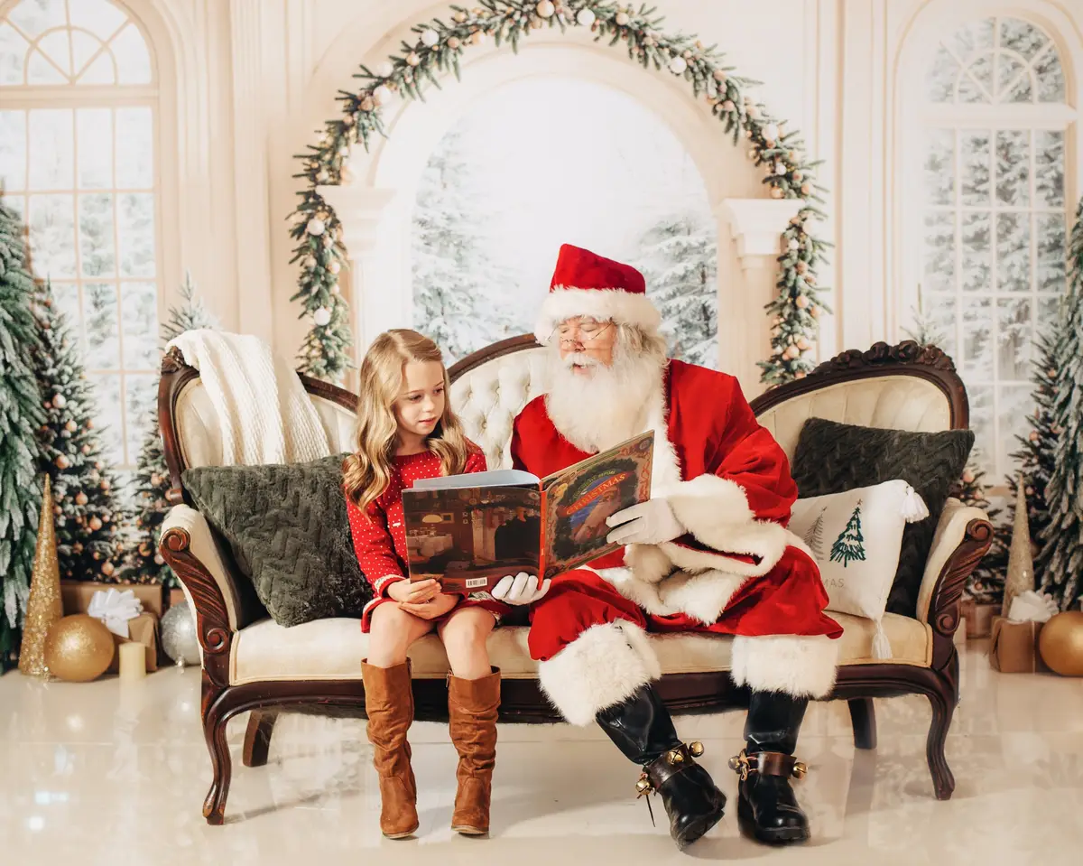 Kate Christmas Tree White Arched Door Backdrop Designed by Emetselch - Image 3