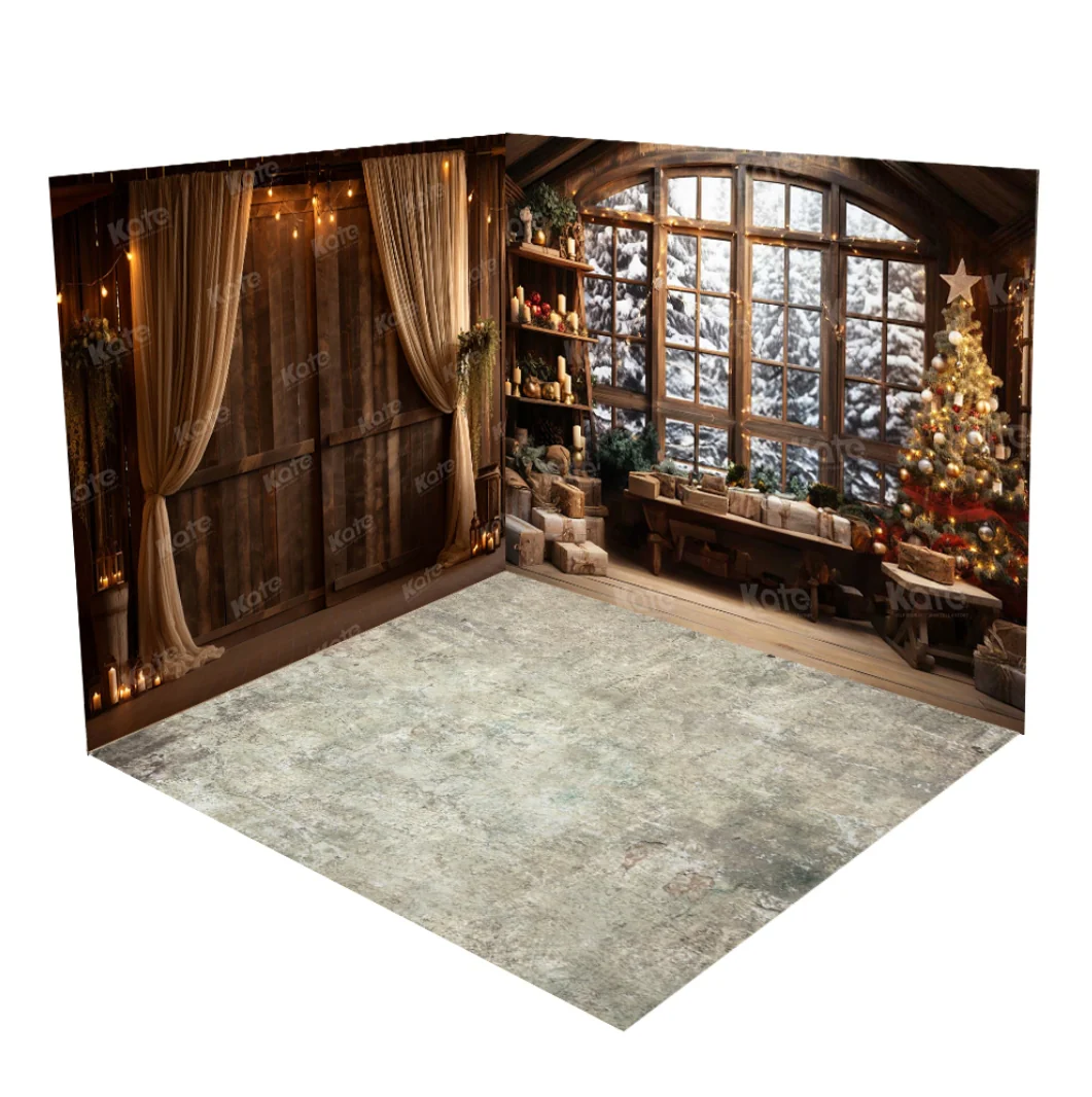 Kate Christmas Tree Winter Snow Wood Room Set - Image 2