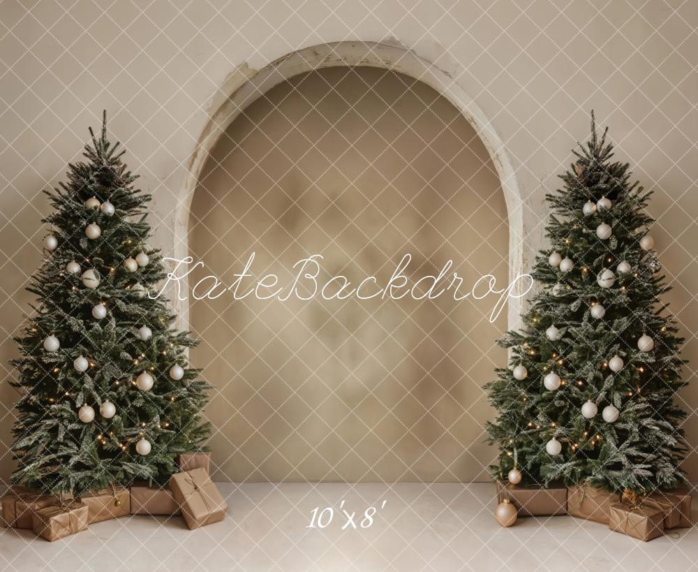 Kate Christmas Trees Archway Fleece Backdrop Designed by Emetselch - Image 3