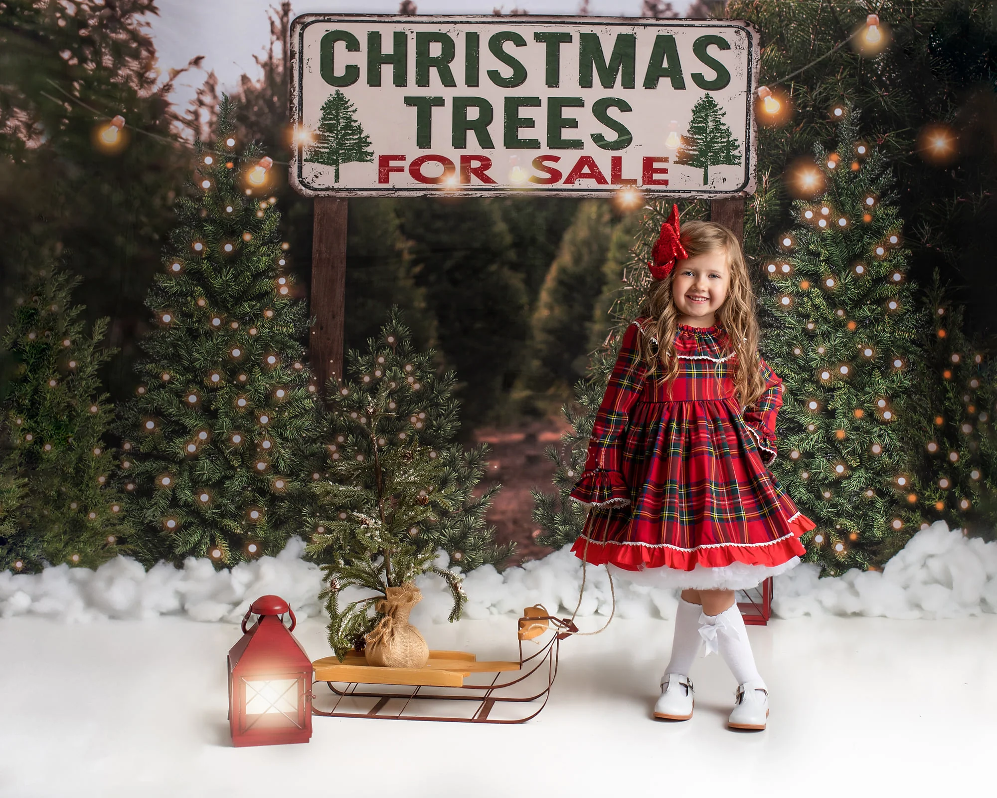 Kate Christmas Trees Backdrop for Photography Designed By JS Photography - Image 5