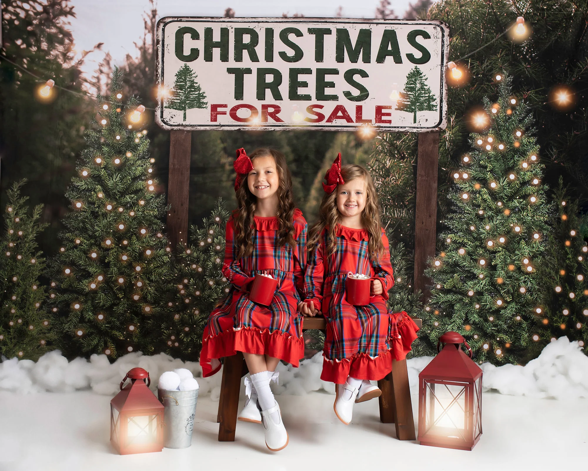 Kate Christmas Trees Backdrop for Photography Designed By JS Photography - Image 6