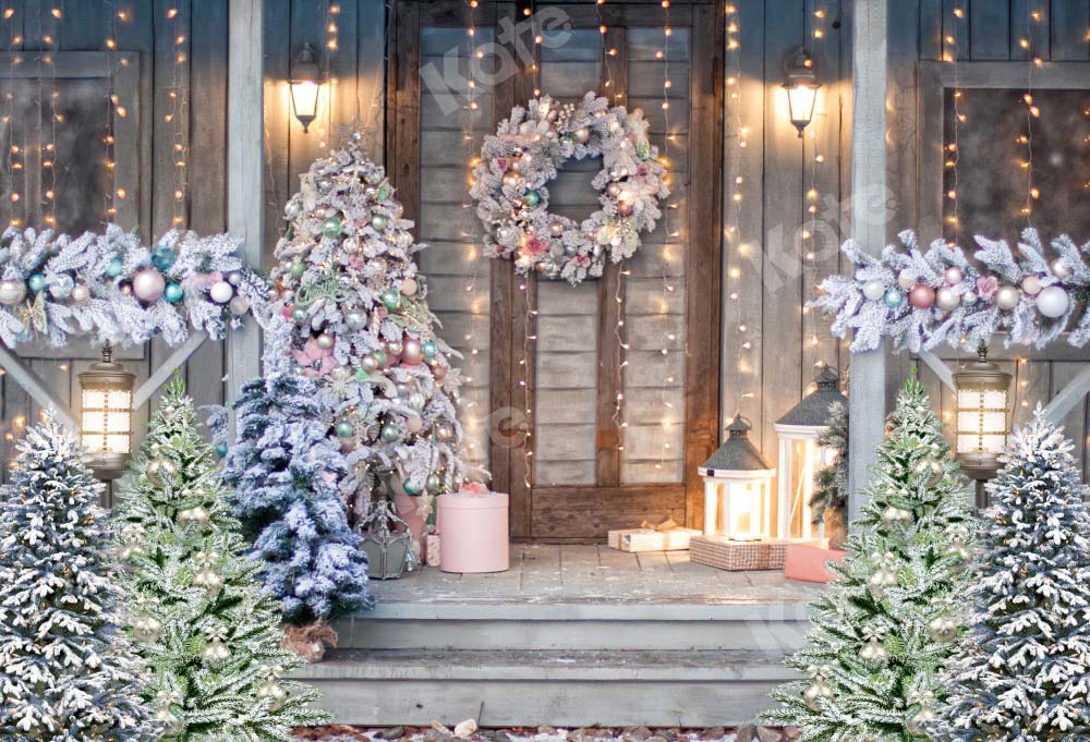 Kate Christmas Trees Door Backdrop Designed by Chain Photography - Image 2