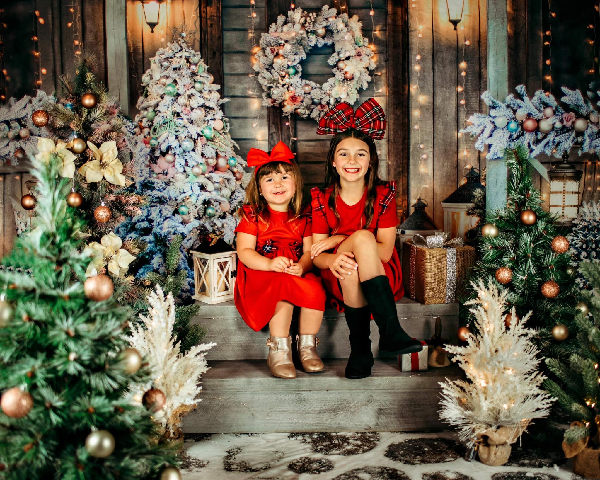 Kate Christmas Trees Door Backdrop Designed by Chain Photography - Image 3