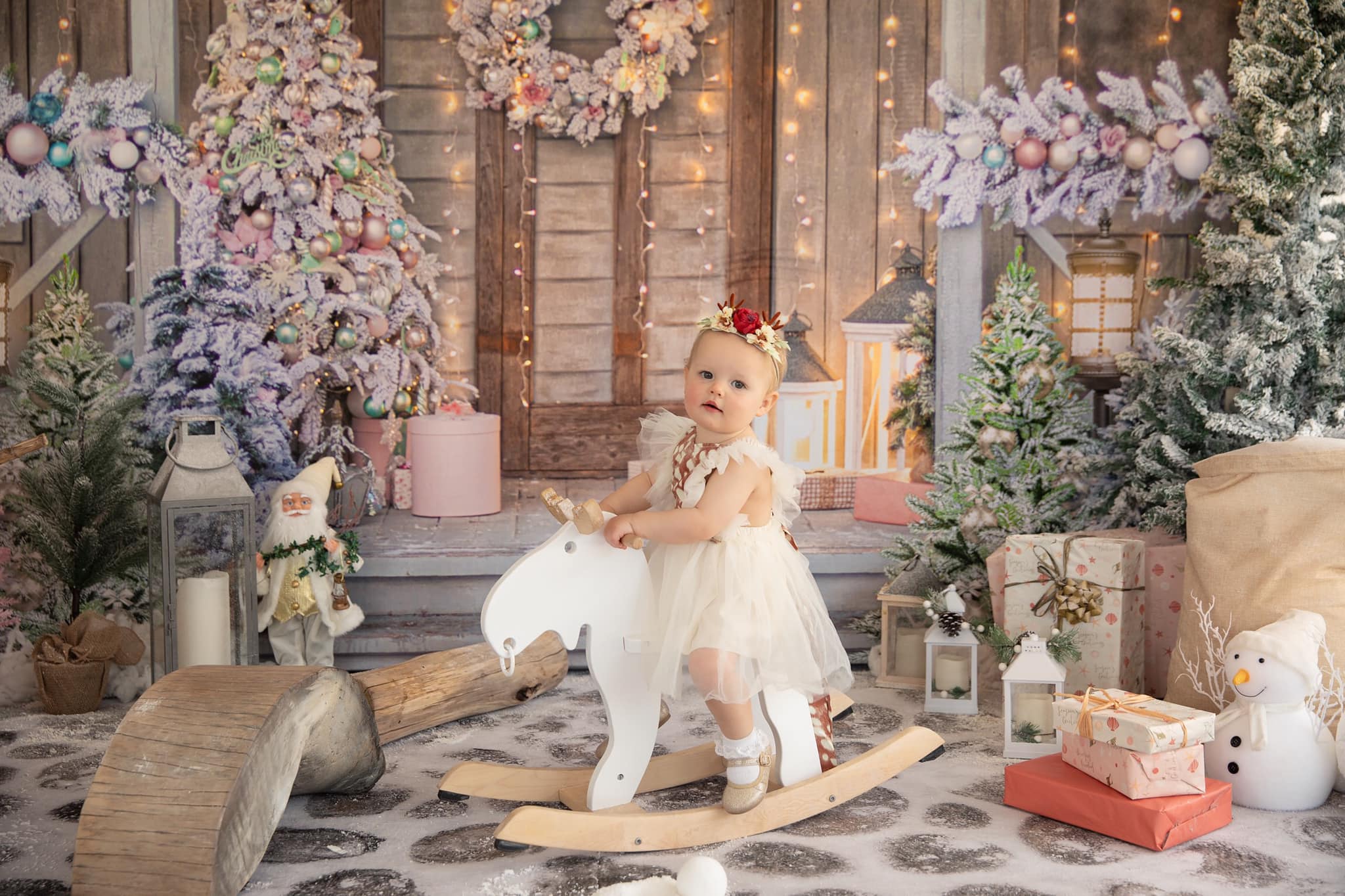 Kate Christmas Trees Door Backdrop Designed by Chain Photography - Image 6