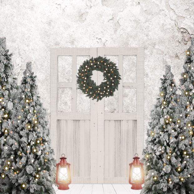 Kate Christmas Trees Door Backdrop for Photography - Image 3