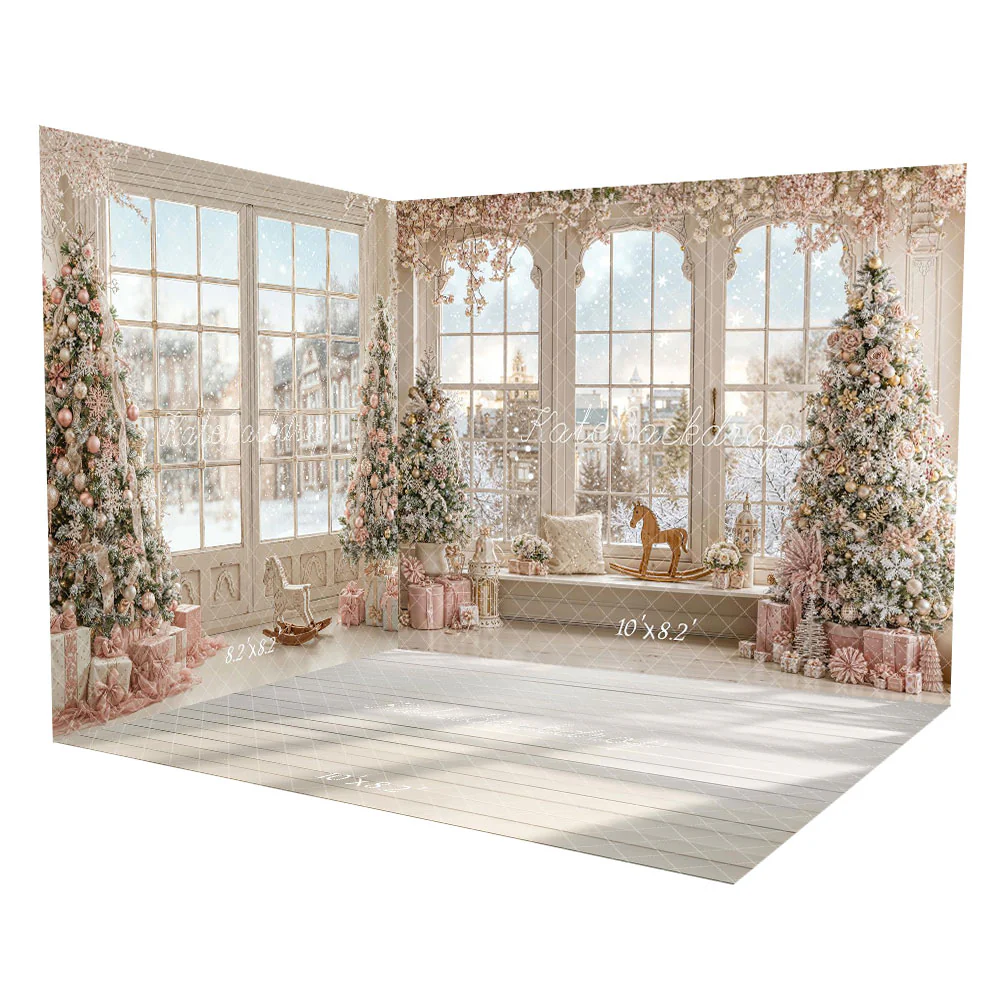 Kate Christmas Trees Gifts Window Room Set
