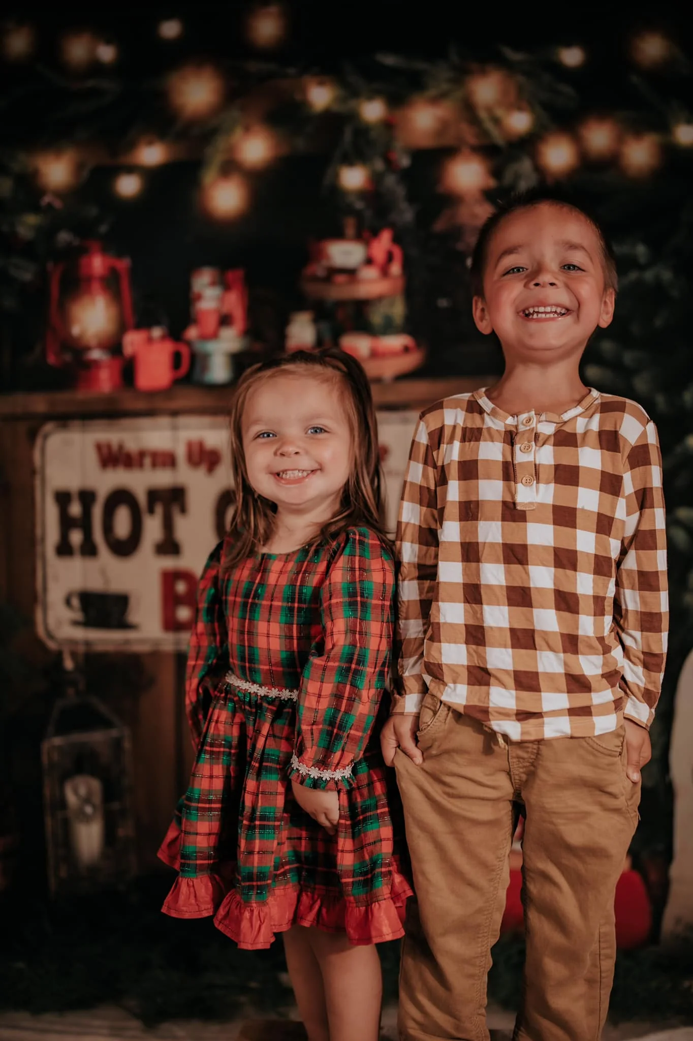 Kate Christmas Trees Hot Cocoa Party Backdrop for Photography - Image 5