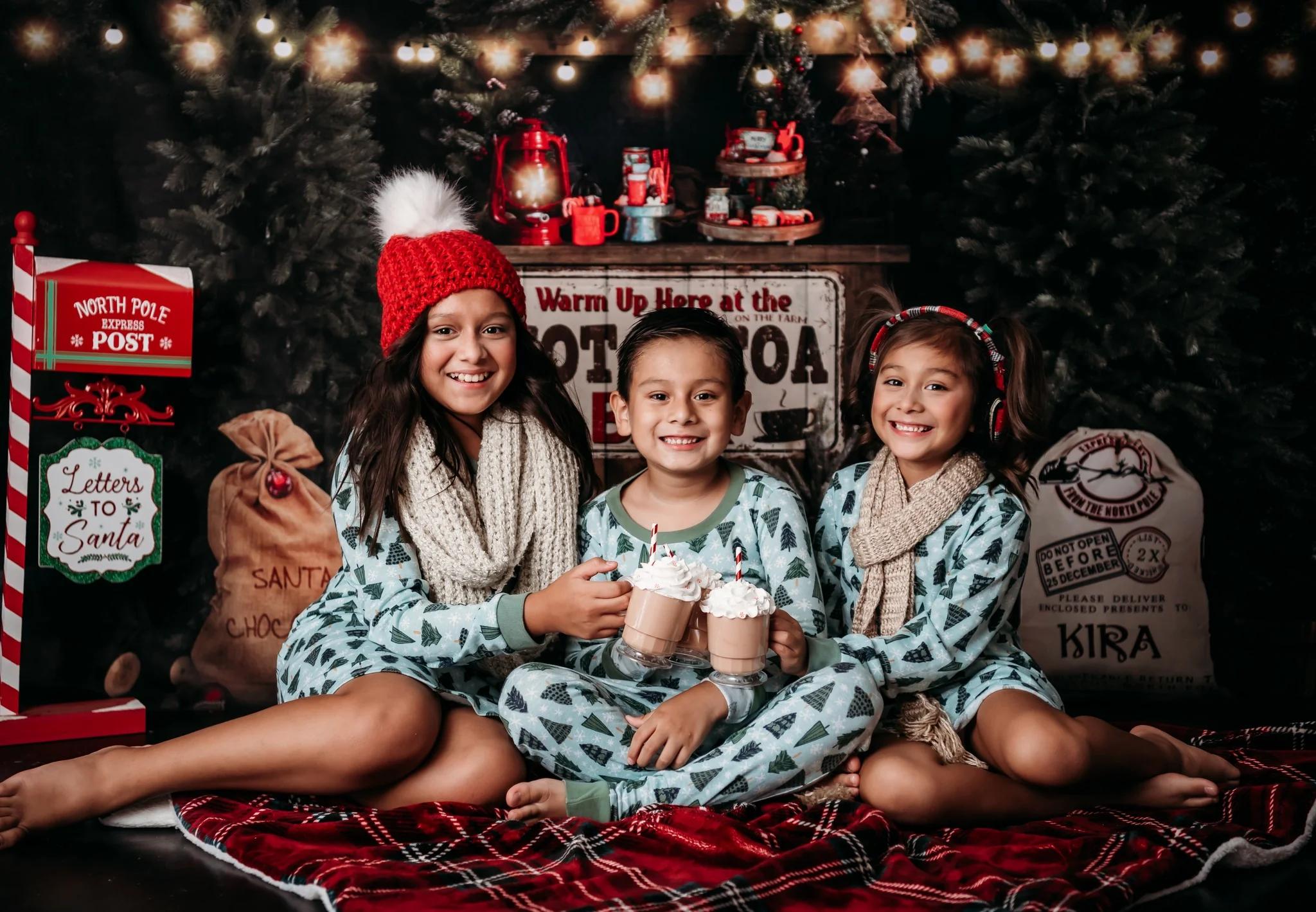 Kate Christmas Trees Hot Cocoa Party Backdrop for Photography - Image 8