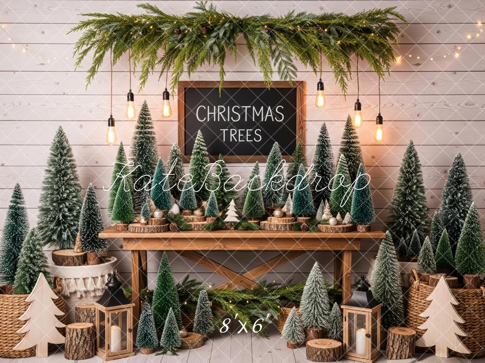 Kate Christmas Trees Table Garland Rustic Backdrop Designed by Patty Robert - Image 3