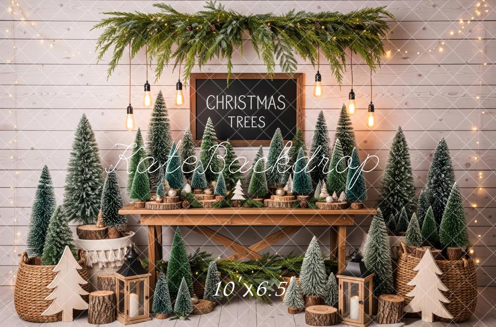 Kate Christmas Trees Table Garland Rustic Backdrop Designed by Patty Robert - Image 4