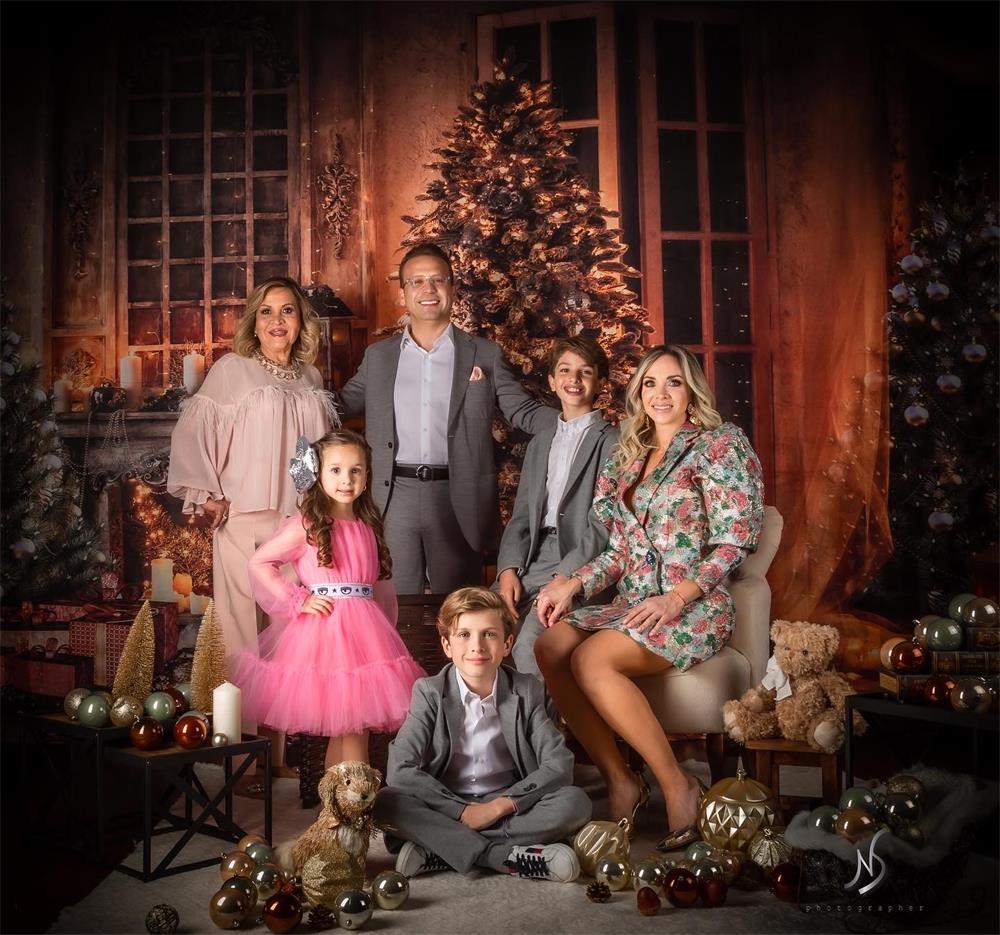 Kate Christmas Trees Warm Room Backdrop Designed by Chain Photography - Image 13