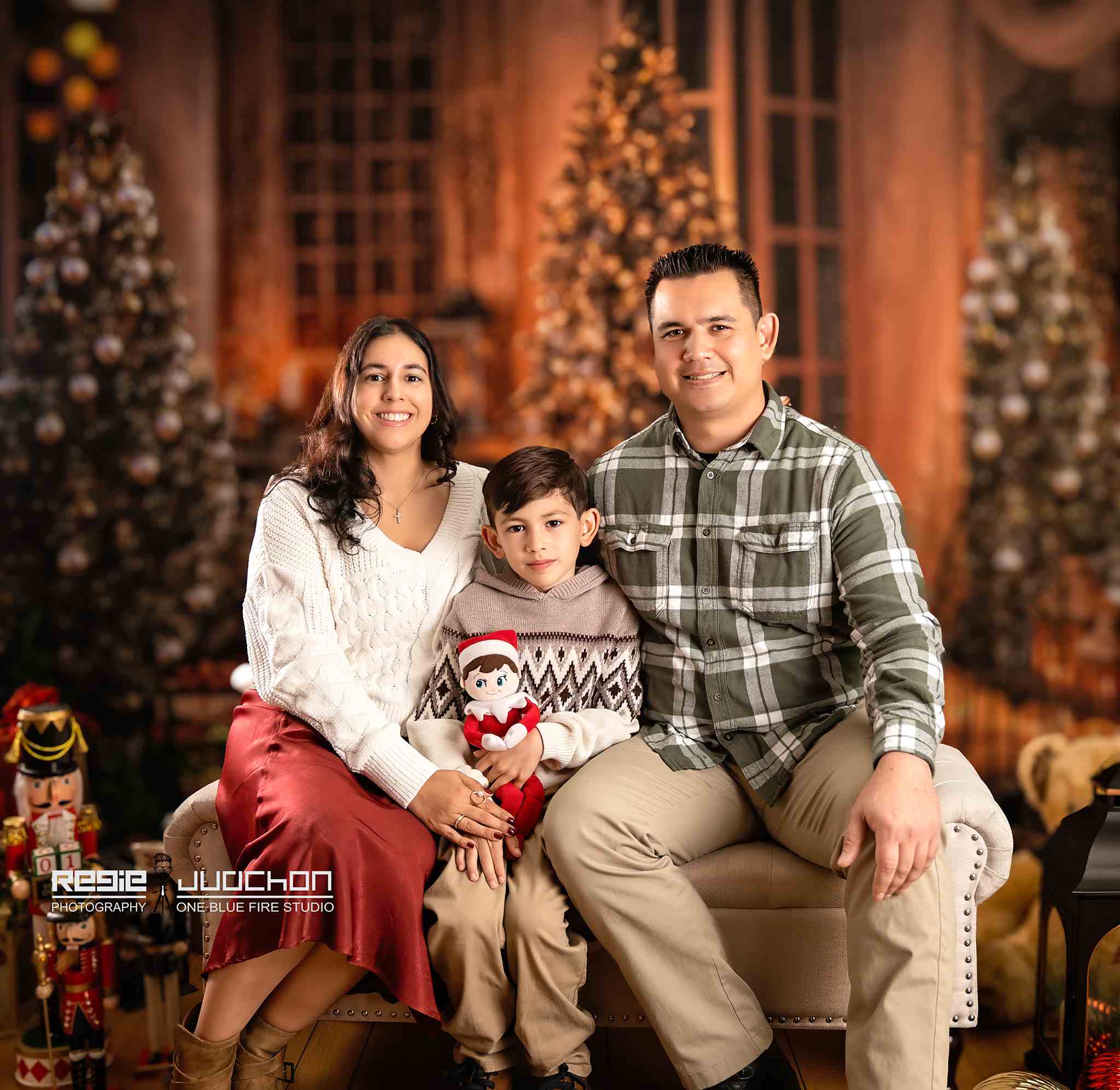 Kate Christmas Trees Warm Room Backdrop Designed by Chain Photography - Image 4