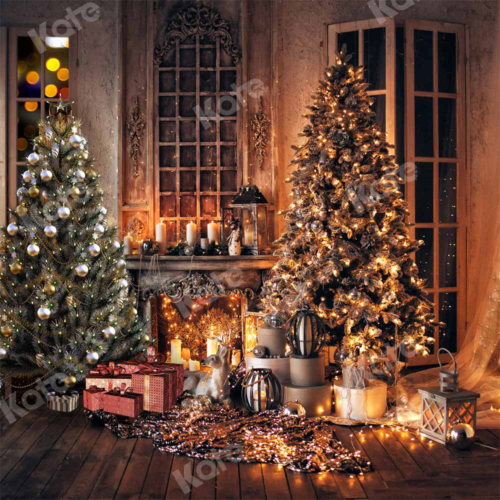 Kate Christmas Trees Warm Room Backdrop Designed by Chain Photography - Image 9