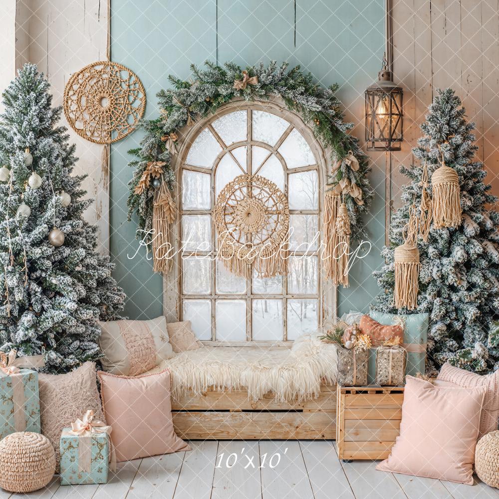 Kate Christmas Trees Window Room Backdrop Designed by Emetselch - Image 7
