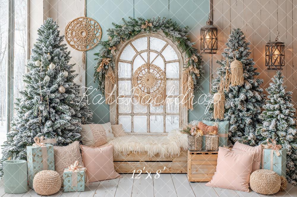 Kate Christmas Trees Window Room Backdrop Designed by Emetselch - Image 8