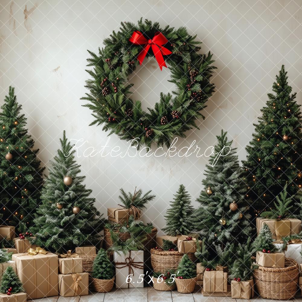 Kate Christmas Trees Wreath Backdrop Designed by Patty Robert - Image 4