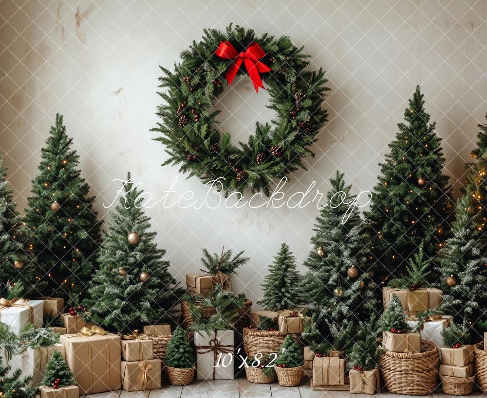 Kate Christmas Trees Wreath Backdrop Designed by Patty Robert - Image 6