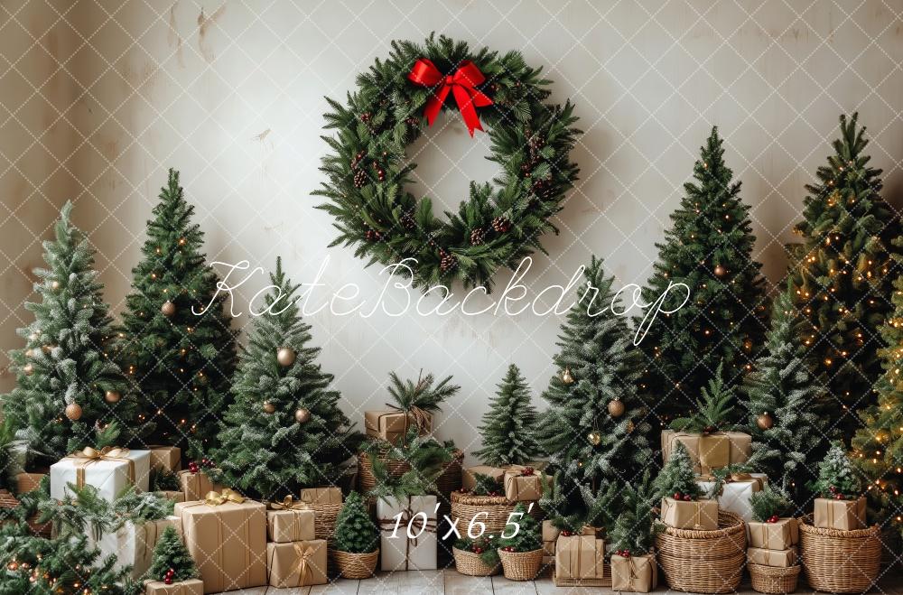 Kate Christmas Trees Wreath Backdrop Designed by Patty Robert - Image 7