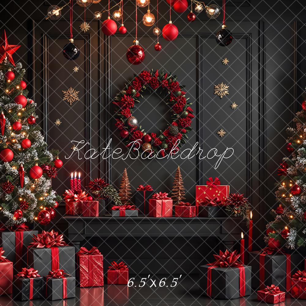 Kate Christmas Trees Wreath Presents Backdrop Designed by Mini MakeBelieve - Image 2