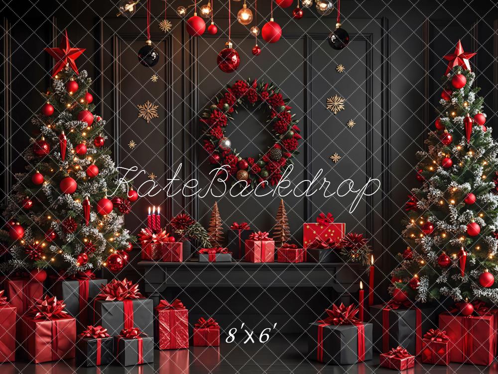 Kate Christmas Trees Wreath Presents Backdrop Designed by Mini MakeBelieve - Image 3