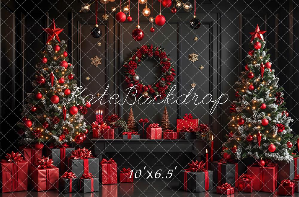 Kate Christmas Trees Wreath Presents Backdrop Designed by Mini MakeBelieve - Image 4